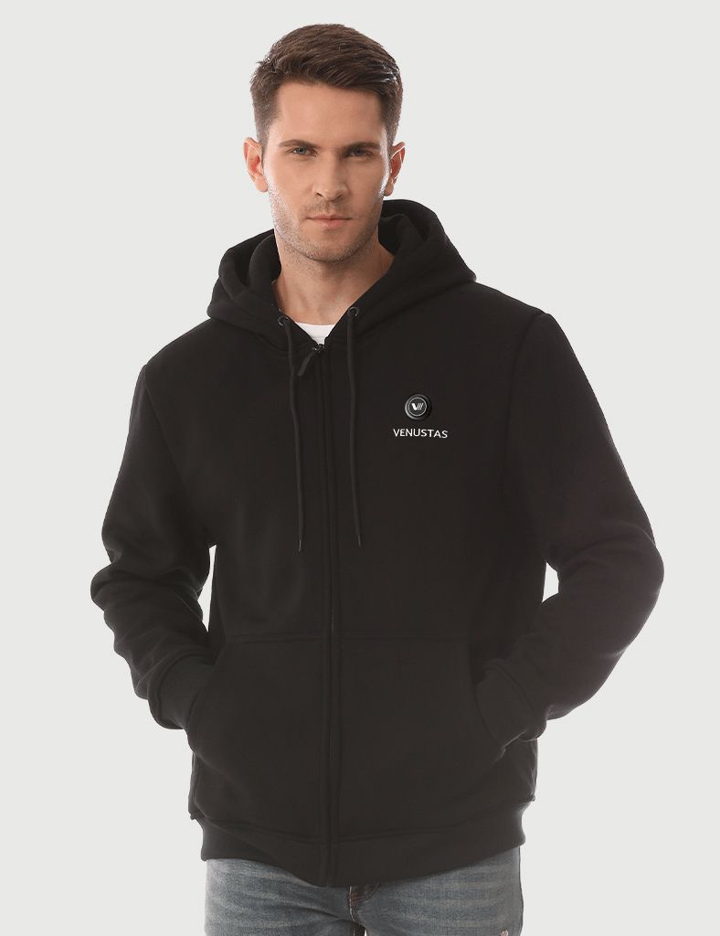 Zipper up Heated Hoodie for Unisex 7.4V