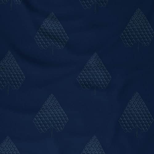 Livpure Smart Room Darkening Blackout Polyester Diamond Pattern Window Curtain with Tieback - 5 Feet ( Navy Blue ) Set of 1 