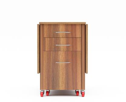 Studio Kook Dolce Folding Dining Table Engineered Wood 4 Seater Dining Table (Finish Color - Walnut, Pre-assembled)