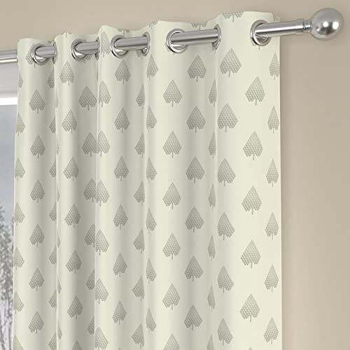 Livpure Smart Room Darkening Blackout Polyester Diamond Pattern Window Curtain with Tieback - 5 Feet ( Navy Blue ) Set of 1 