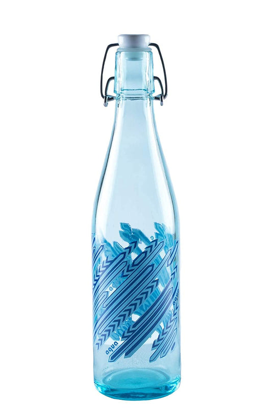 Piramal Glass Glass Water Bottle, 500ml, Blue-aqua 