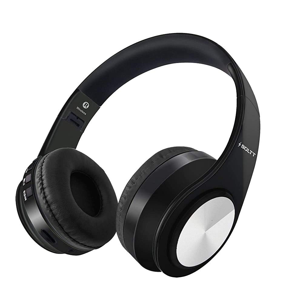 (Renewed) Fire-Boltt Blast 1000 Wireless Bluetooth Over the Ear Headphone with Mic (Black) 