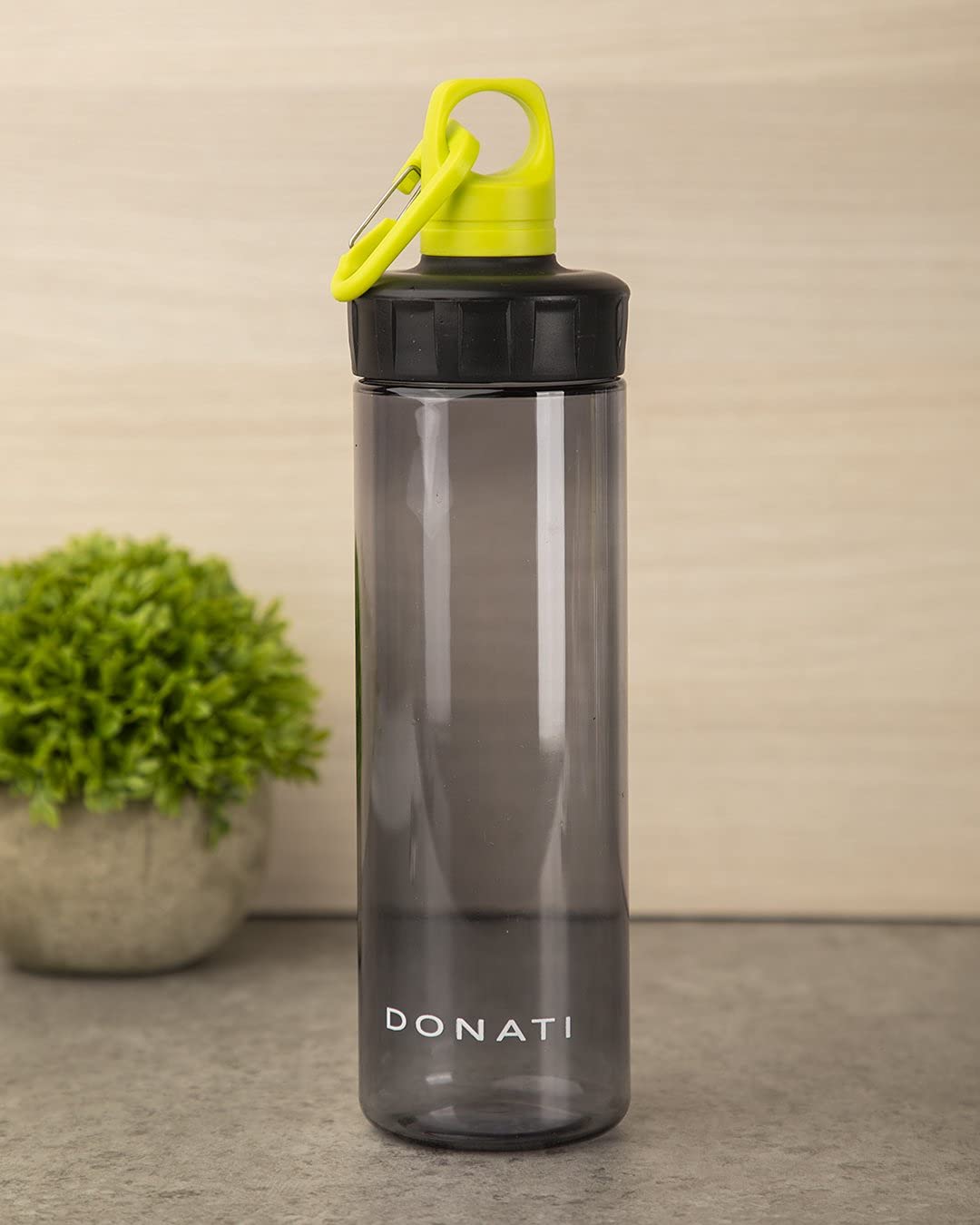 Donati Bottle, Water Bottle, Black, Plastic, 600 mL 