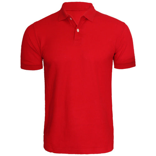 Men's Polo T-shirt - Red - M