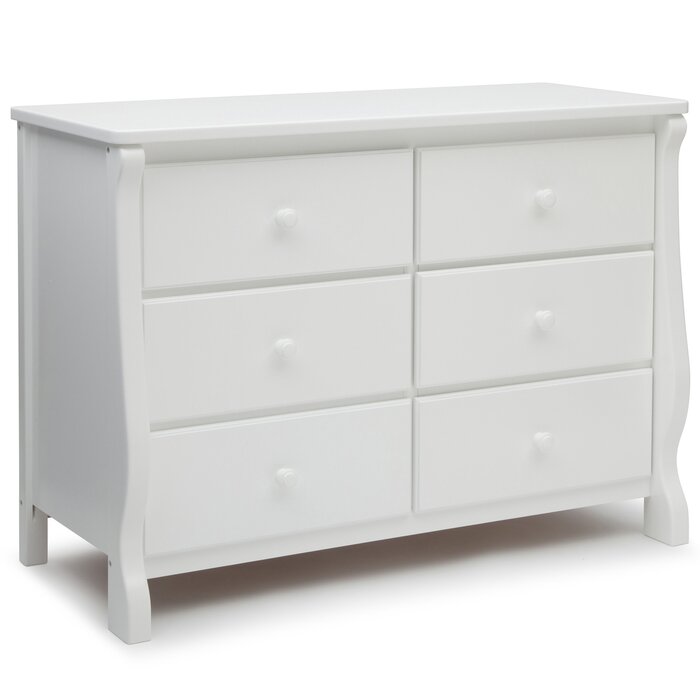 Universal 6 Drawer Double Dresser 