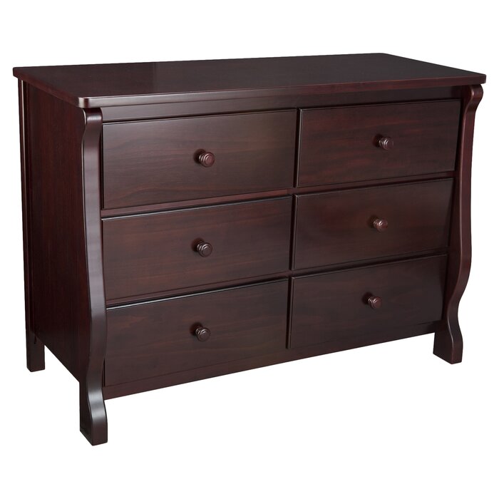 Universal 6 Drawer Double Dresser 