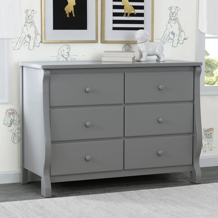 Universal 6 Drawer Double Dresser 